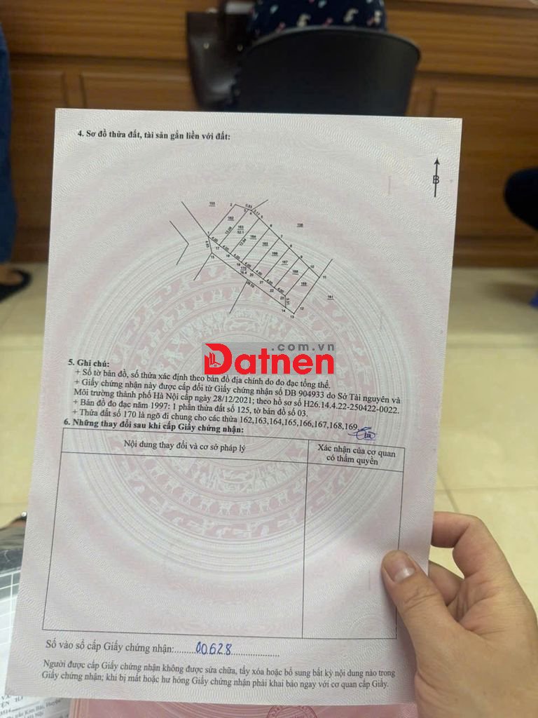 ĐẤT KIM BÀI THANH OAI, 52M, MT4M, GIÁ 2,8 TỶ