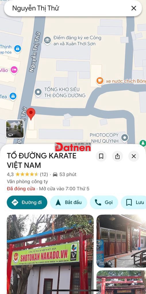 Cần bán gấp đất hẻm xe hơi đường nguyễn thị thử
