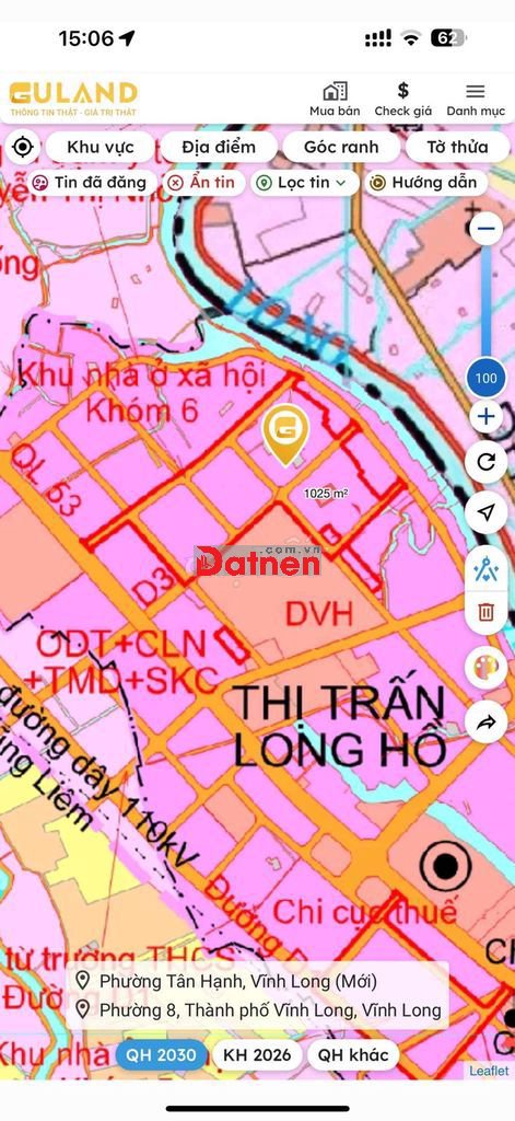 Bán mảnh đất đẹp Xã Long Phước, Huyện Long Hồ