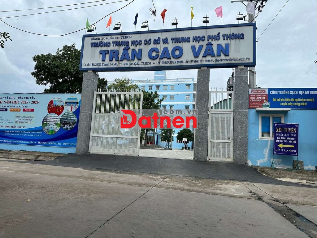 Đất thổ cư KDC đường Thạnh Lộc 40, Gần Cao Đẳng Điện Lực.