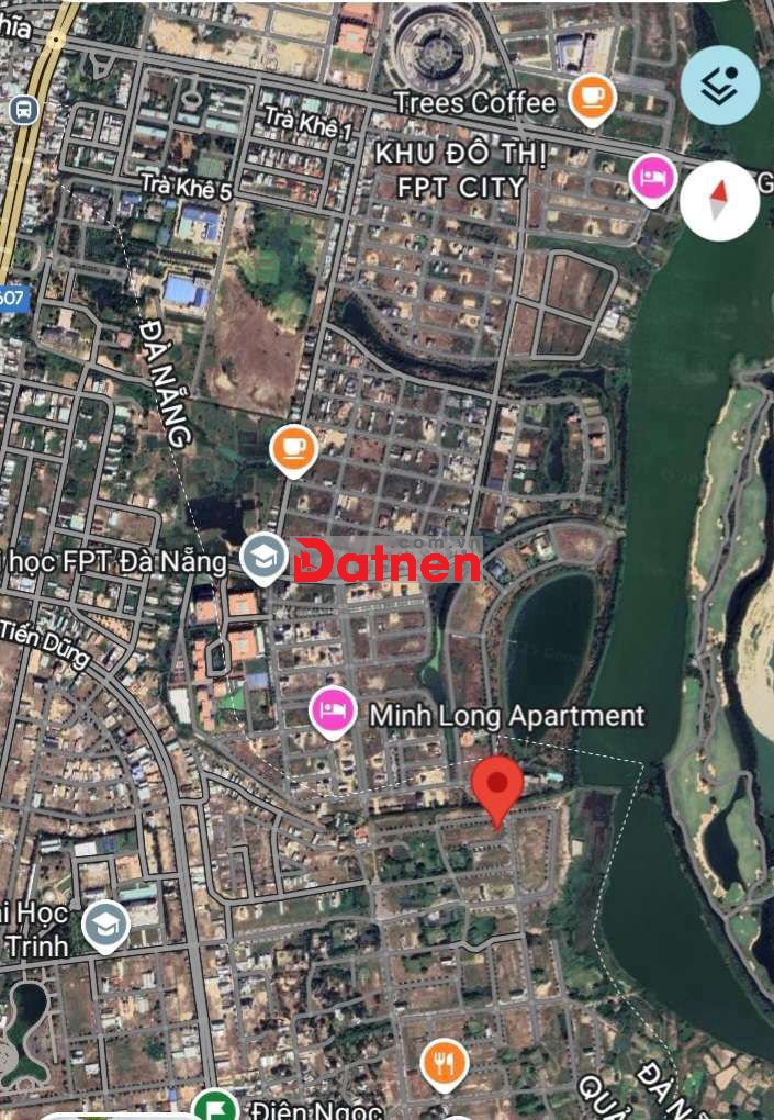 Đất khu 4 ,sát FPT cạnh sông cổ cò cao ráo mát mẽ ,đường lớn