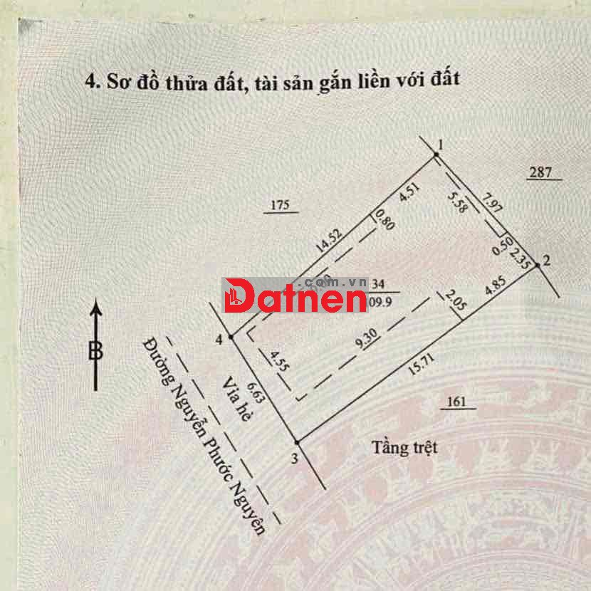 Bán đất mặt tiền đường 7m5 nguyễn phước nguyên giá đầu tư