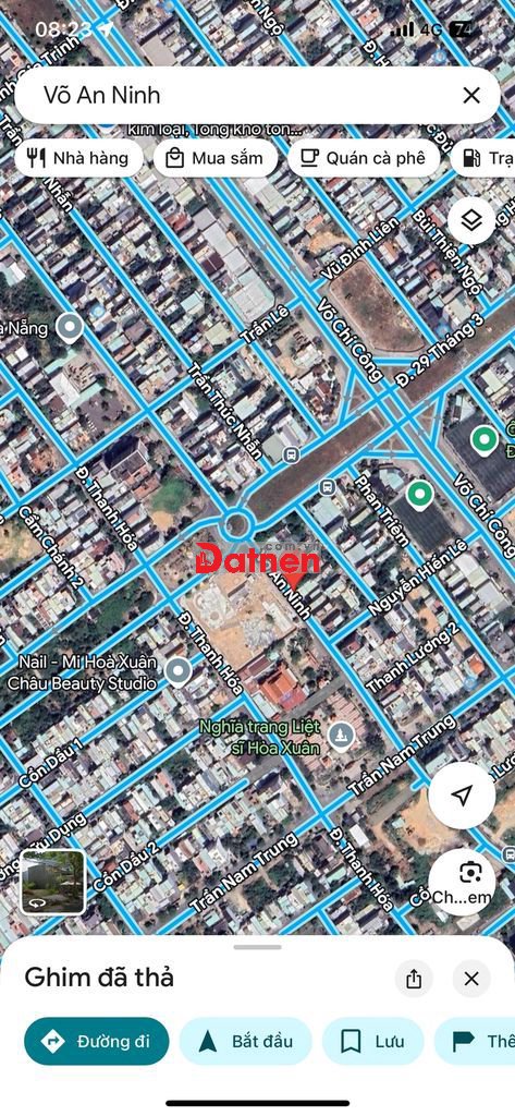 Chủ gởi bán 2 lô đất liền kề đường 10,5m Võ An Ninh - Hòa Xuân .