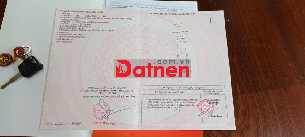 Chính chủ bán đất đường 7,5m Nguyễn Kim - Hòa Xuân - Hướng Bắc