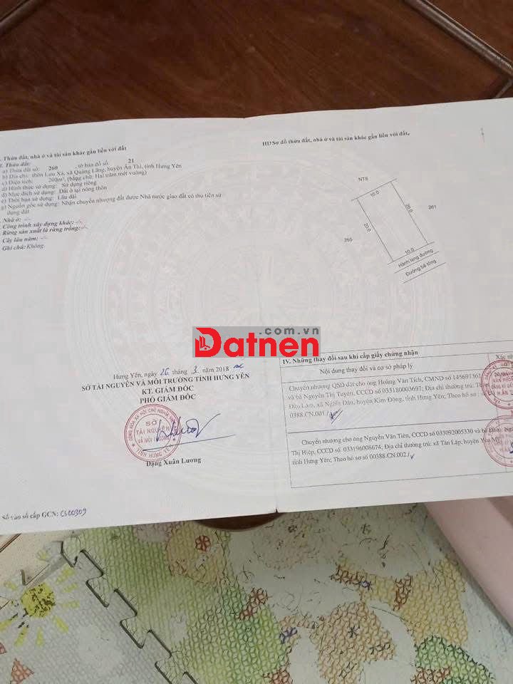 LƯU XÁ QUẢNG LÃNG ÂN THI HƯNG YÊN GẦN SÁT CỤM CÔNG NGHIỆP CÀN BÁN