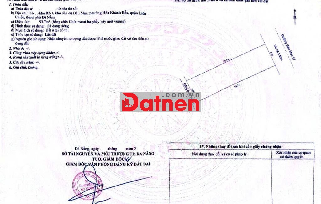 💥ĐẤT MẶT TIỀN BÀU MẠC 17 – GẦN BIỂN – TRỤC THÔNG NGUYỄN AN NINH