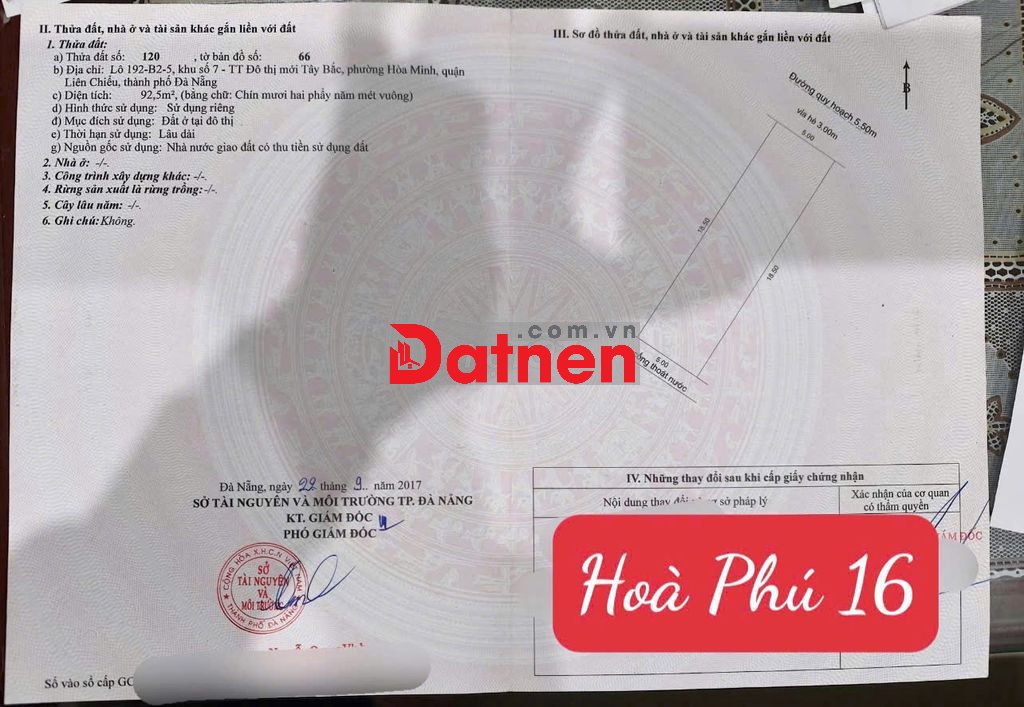 🔴Bán đất 1 cặp đường Hòa Phú 16 - sát Ngã Tư Tô Hiệu với Hoà Phú 9