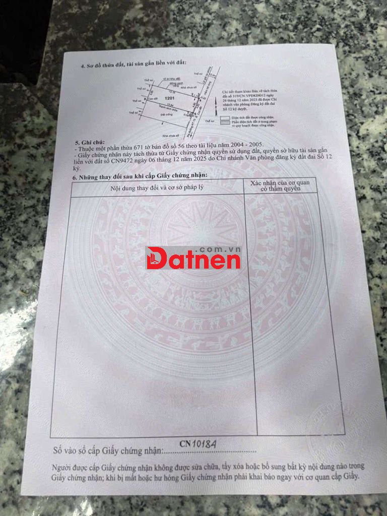 ĐẤT HIỆP THÀNH 13, DT:68m2, SỔ HỒNG RIÊNG, CHỈ 3.5 TỶ