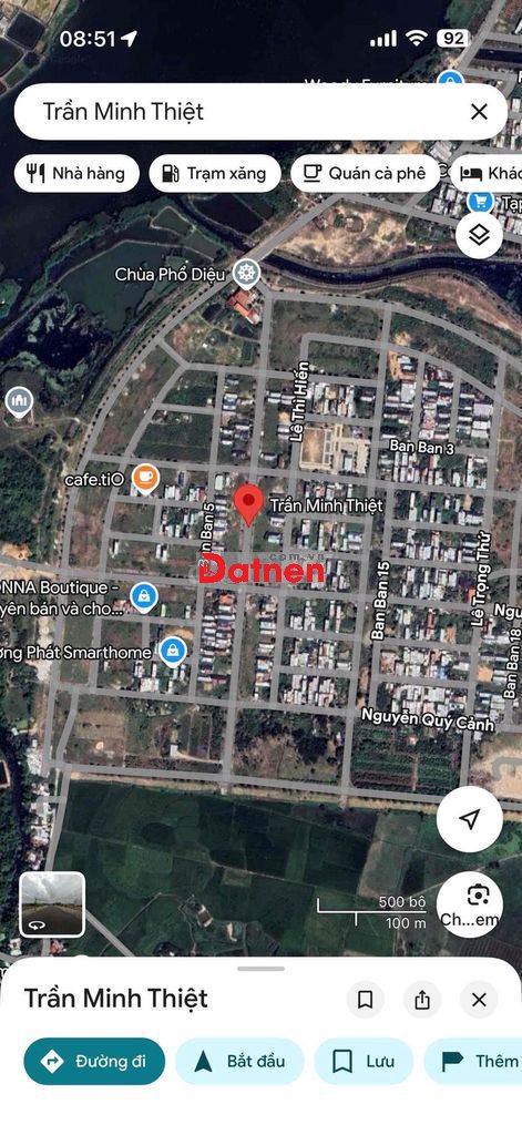 Cần bán đất MT đường TRẦN MINH THIỆT Hoà Quý Ngũ Hành Sơn TP Đà Nẵng