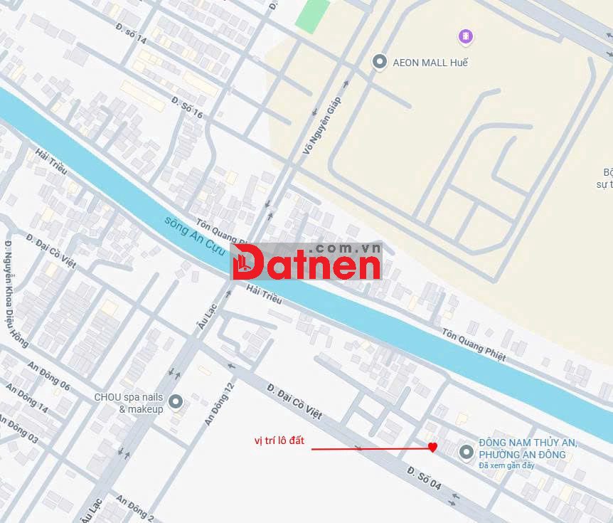 Bán đất 60m2 Khu đô thị mới Đông Nam Thủy An cạnh Aeon