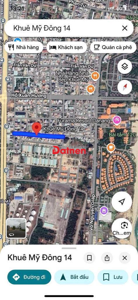 CC bán nhanh lô đất Ngang 6M-đường KHUÊ MỸ ĐÔNG 14-đà nẵng.Giá sụp hầm