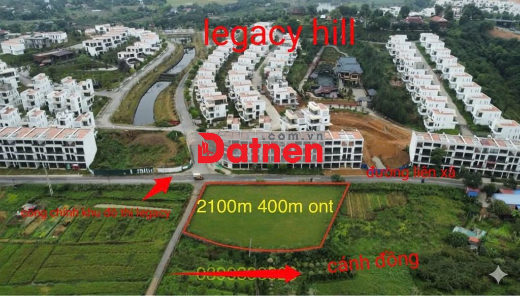 cần bán lô đất đối diện cổng chính legacy hill, dt 2146m