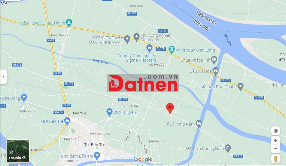 Bán đất mặt tiền gần TP Bến Tre làm kho xưởng, kinh doanh vận tải