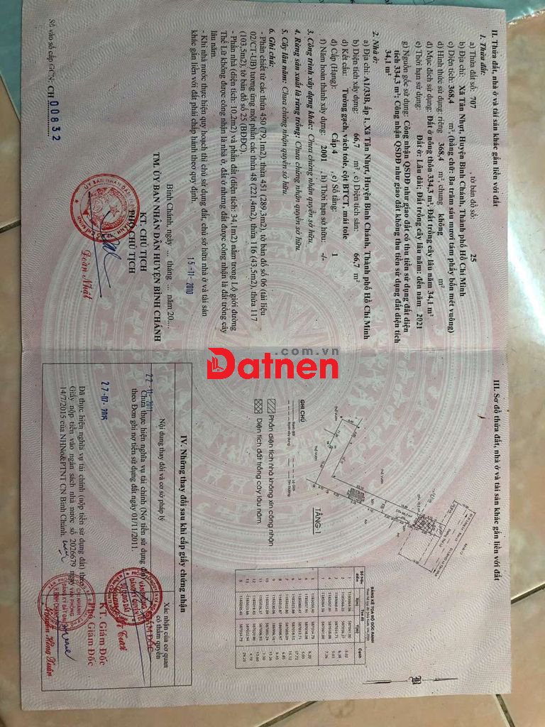 BÁN ĐẤT MẶT TIỀN THẾ LỮ. TÂN NHẬT