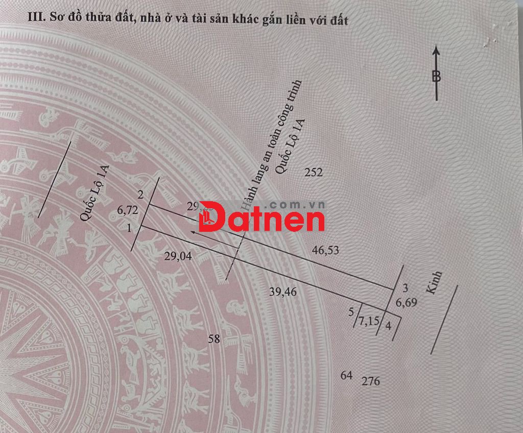 Nền mặt tiền Quốc lộ 1A Tam Bình Vĩnh Long giá rẻ
