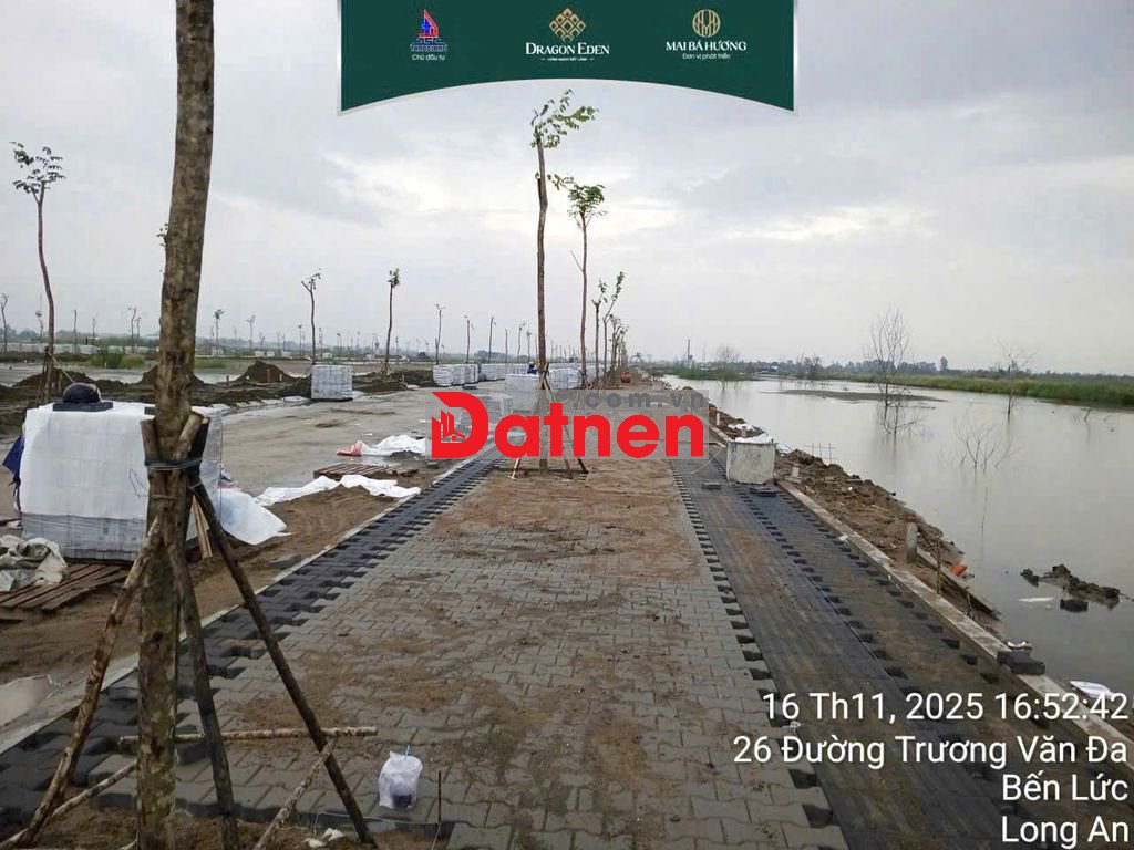 BÁN ĐẤT NỀN KDC DRAGON EDEN , 90M2 GIÁ 2TY3, SHR, MẶT TIỀN ĐƯỜNG 60M