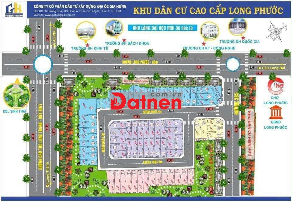 Bán đất hẻm 383 Long Phước