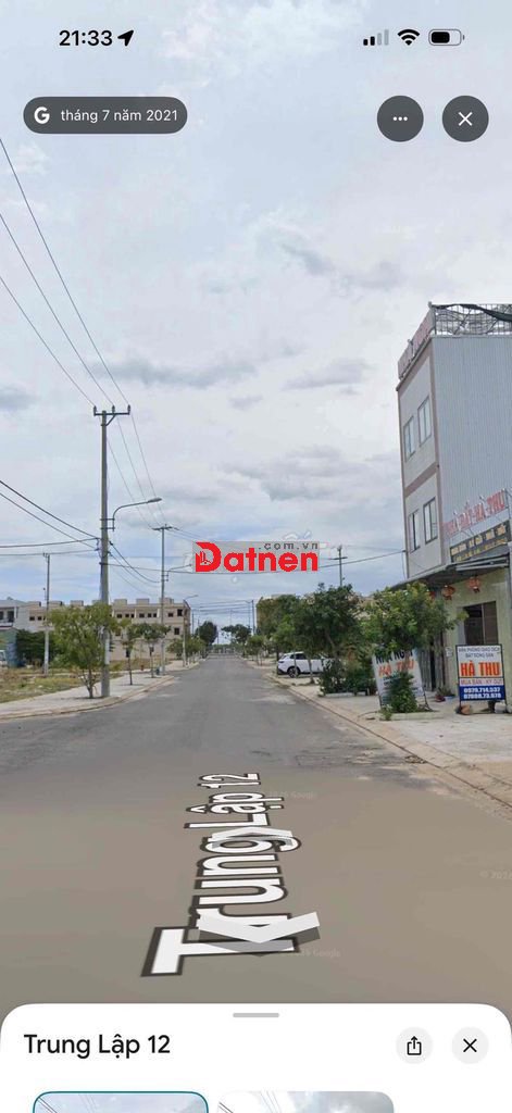 Bán Lô Đất Đường 7m5 Trung Lập 12 ( 123m2 ngang 6m )