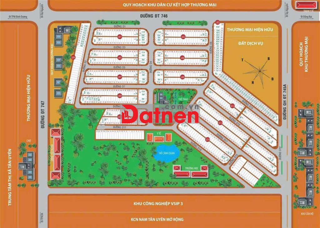 Mặt tiền dự án Victory Tân Lập - VSIP 3