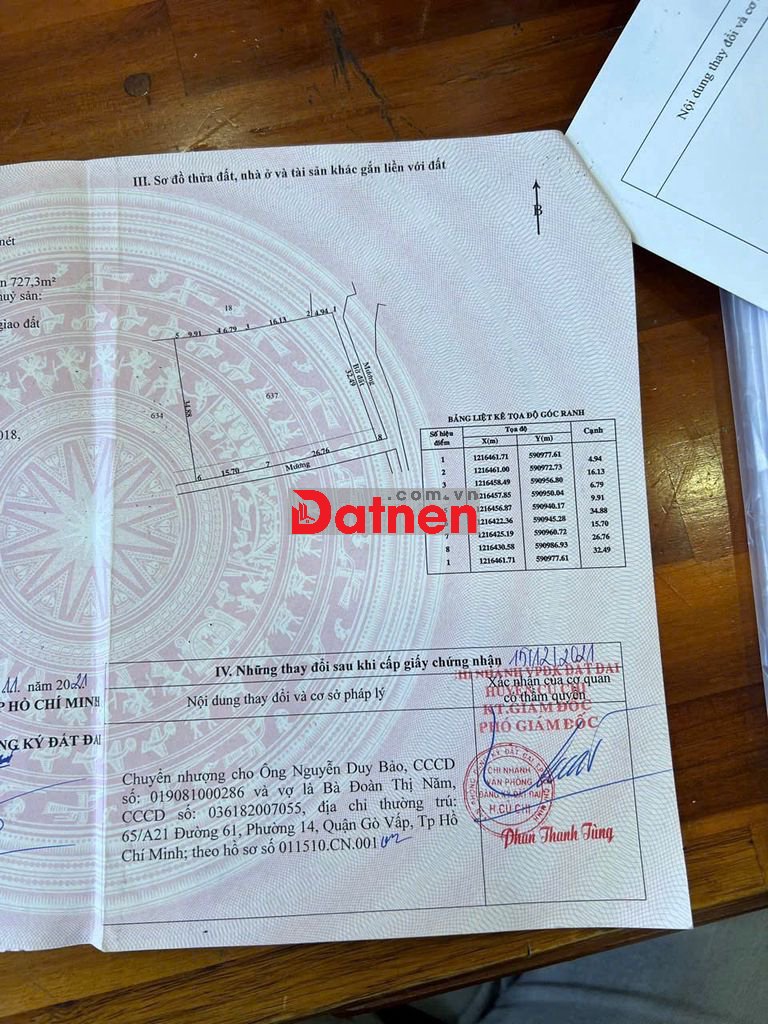 BÁN GẤP ĐẤT SAU UỶ BAN XÃ BÌNH MỸ CŨ