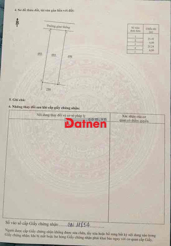 Đất full thổ cư bàu cạn, giá chính chủ