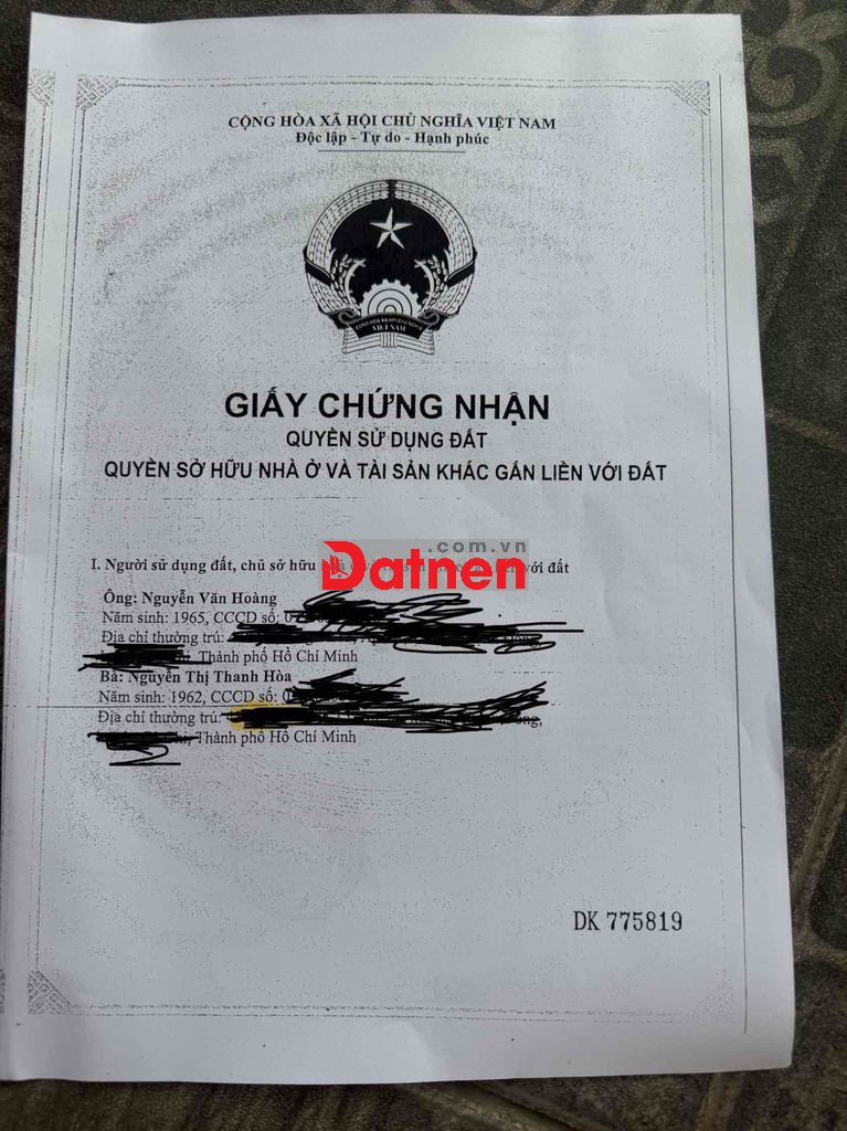 BÁN ĐẤT MT ĐƯỜNG SONG HÀNH - HÓC MÔN