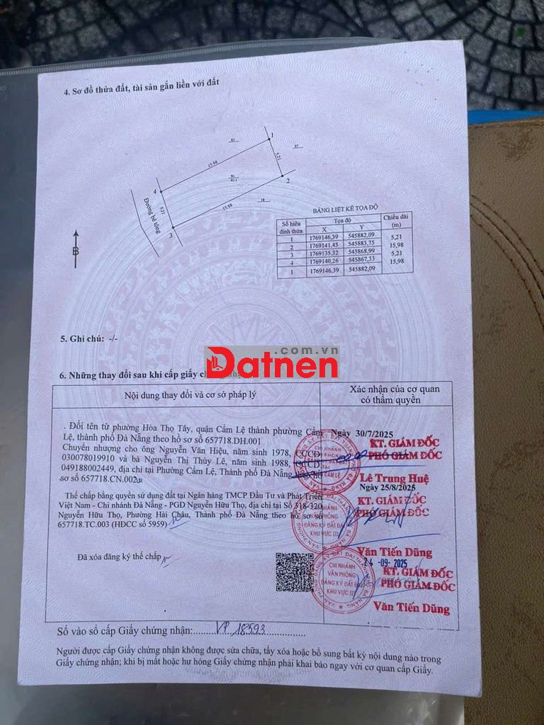 Đất Ở Phường Hoà Thọ Tây (cũ)