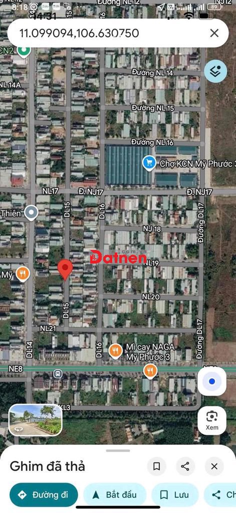 bán đất 300 m hướng đông, đường thông dài