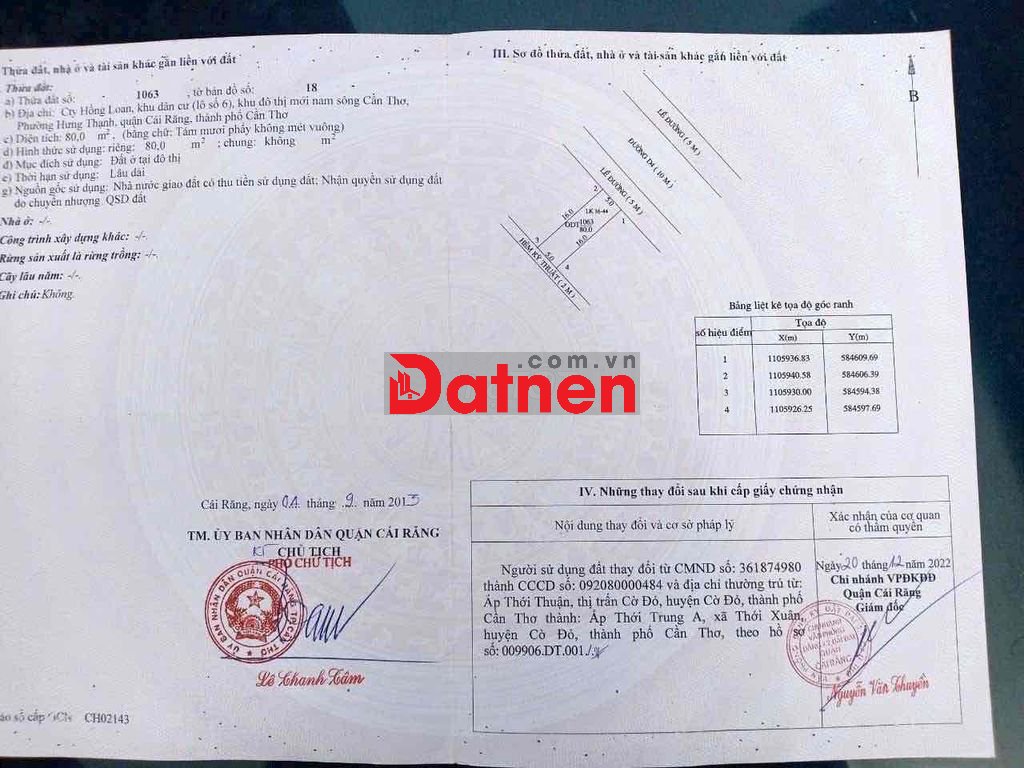 Bán nền đường D4 khu Hồng Loan 6A dt 5x16 giá 3.19 tỷ