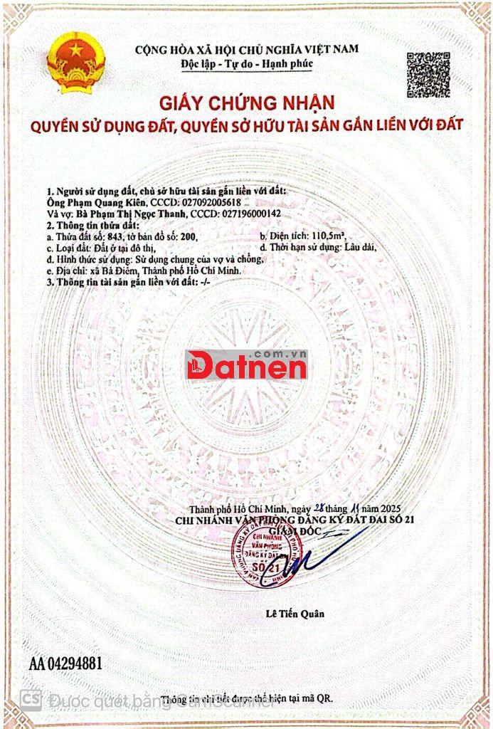 BÁN 4 lô ĐẤT MT XTT 30 Giá Đầu tư