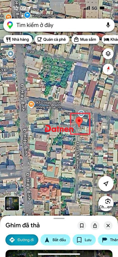 CHÍNH CHỦ - Bán Đất DT60m2 (6x10) - Hẻm ô Tô - Ngay Chợ Hiệp Bình