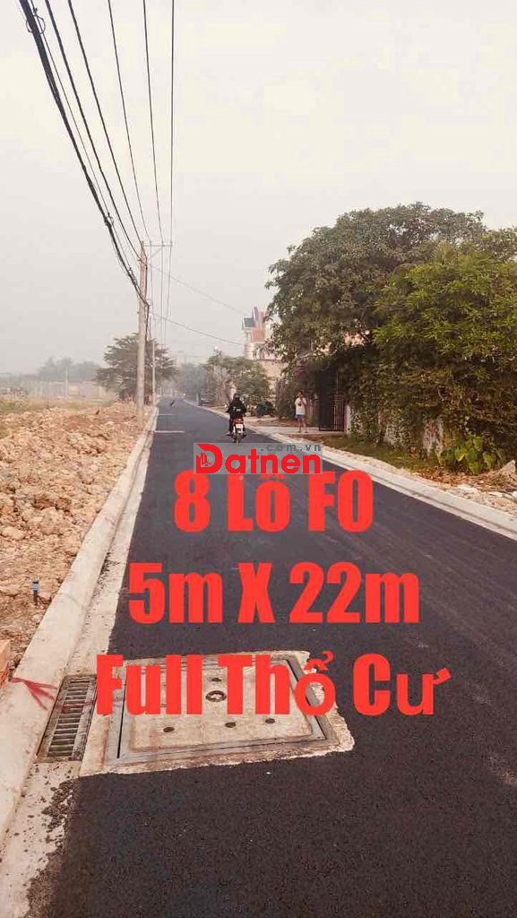 🌹8 Lô Đất FO-Full Thổ Cư-Xã Bà Điểm-1/ Kênh Tiêu Bà Điểm