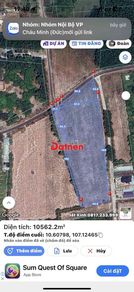 MT PHÚ MỸ TÓC TIÊN 1,1HA KHO BÃI CHỈ 21 TỶ