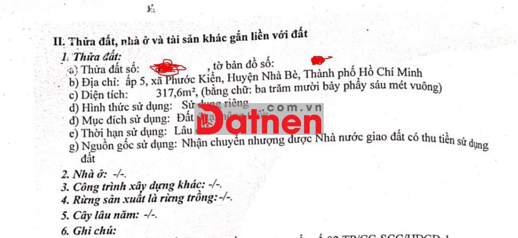 Đất biệt thự Sadeco Phước Kiển chỉ 70 tr/m2 sổ hồng
