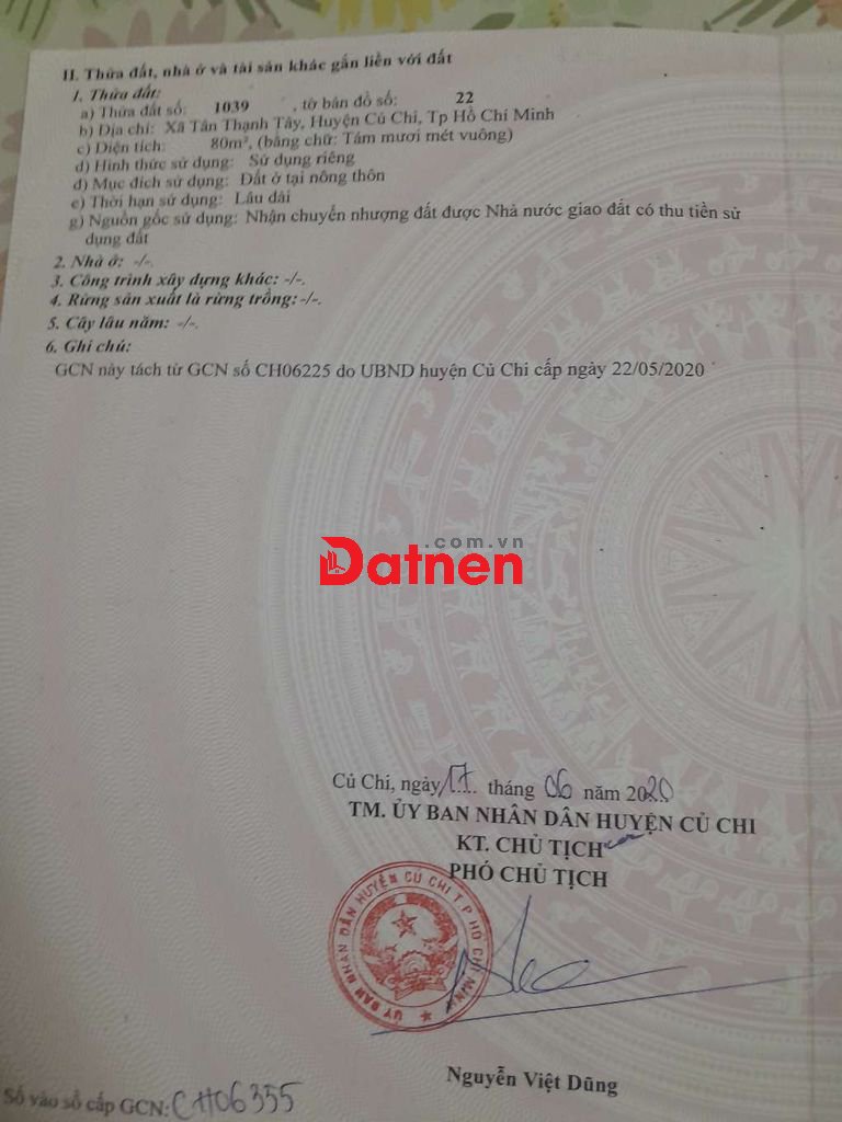 Bán Đất Ngã tư Tân Quy- Tỉnh Lộ 8