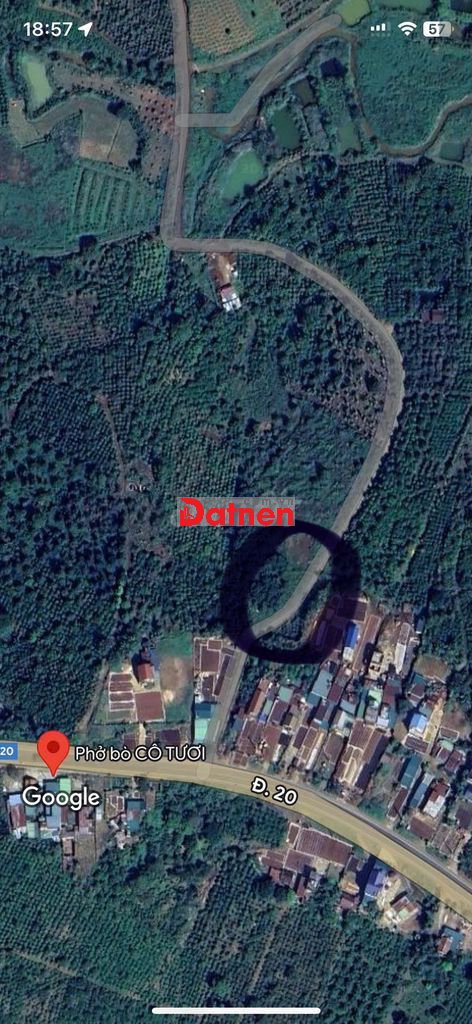 Đất đẹp sát rạt mặt tiền quốc lộ 20, gần 1249m2, chỉ 1tr6/ m2, có sổ