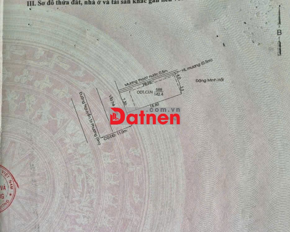 Bán đất mặt tiền Nguyễn Tri Phương, Chánh Nghĩa,