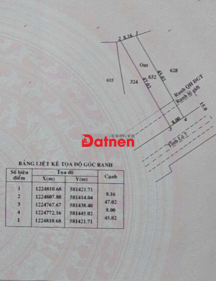 Cần bán gấp mặt tiền TL7