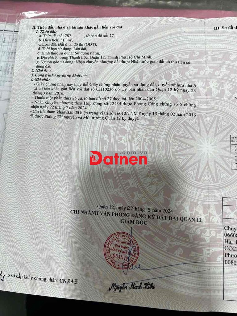 Đất thổ cư 1 sẹc TL17 hẻm 5m p An Phú Đông, ngay ngã tư Ga