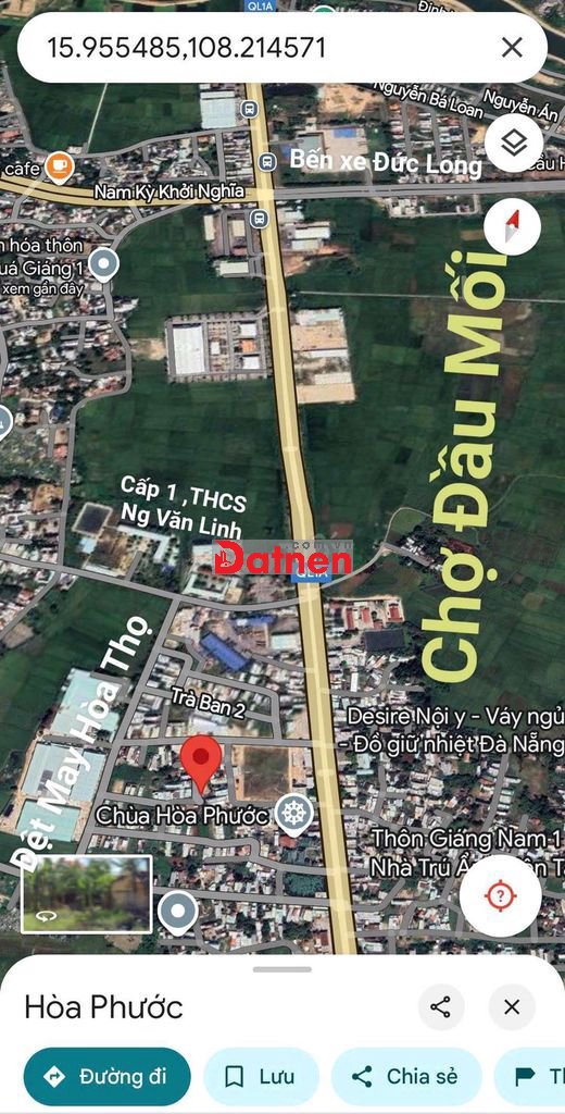 Bán lô đất Nhơn Thọ Hòa Phước cũ P Hòa Xuân Mới Đà Nẵng