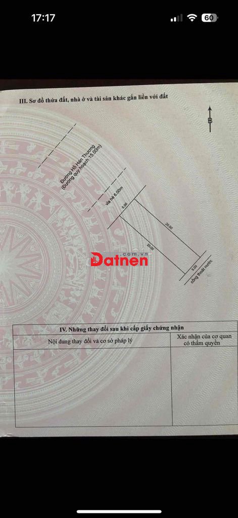 BÁN ĐẤT – ĐƯỜNG HỒ HÁN THƯƠNG – SƠN TRÀ – ĐÀ NẴNG 📍 Mặt tiền Đường H