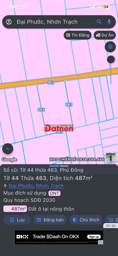 đất vị trí thoáng mát đầy đủ tiện ích