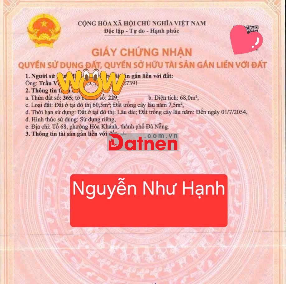 🔴Bán đất kiệt K02 NGUYỄN NHƯ HẠNH – cách đường chính 20m