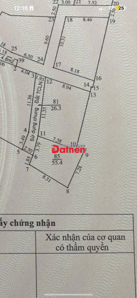 Chính chủ bán đất thổ cư nở hậu cực đẹp tại ngõ phố Thanh Am