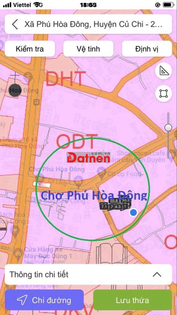 Đất ngay chợ Phú Hòa Đông, 1ty2 hết 90m2