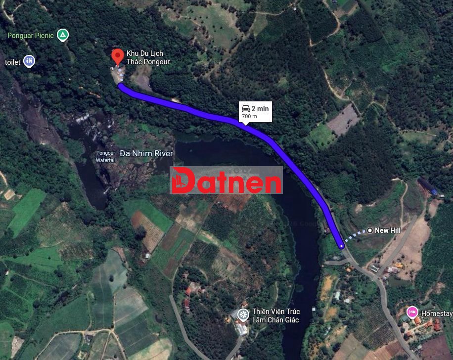 20000m2 chỉ cách mặt tiền thác Pongour 700m