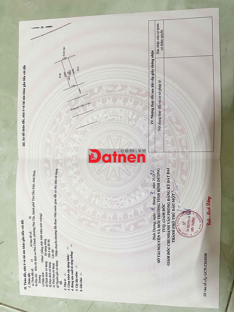 Tôi chính chủ cần bán lô đất 110B.