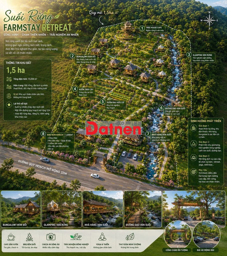 Bán Farm 18.000m2 mặt tiền đường mở rộng 32m - Cách TT BMT chỉ 15km
