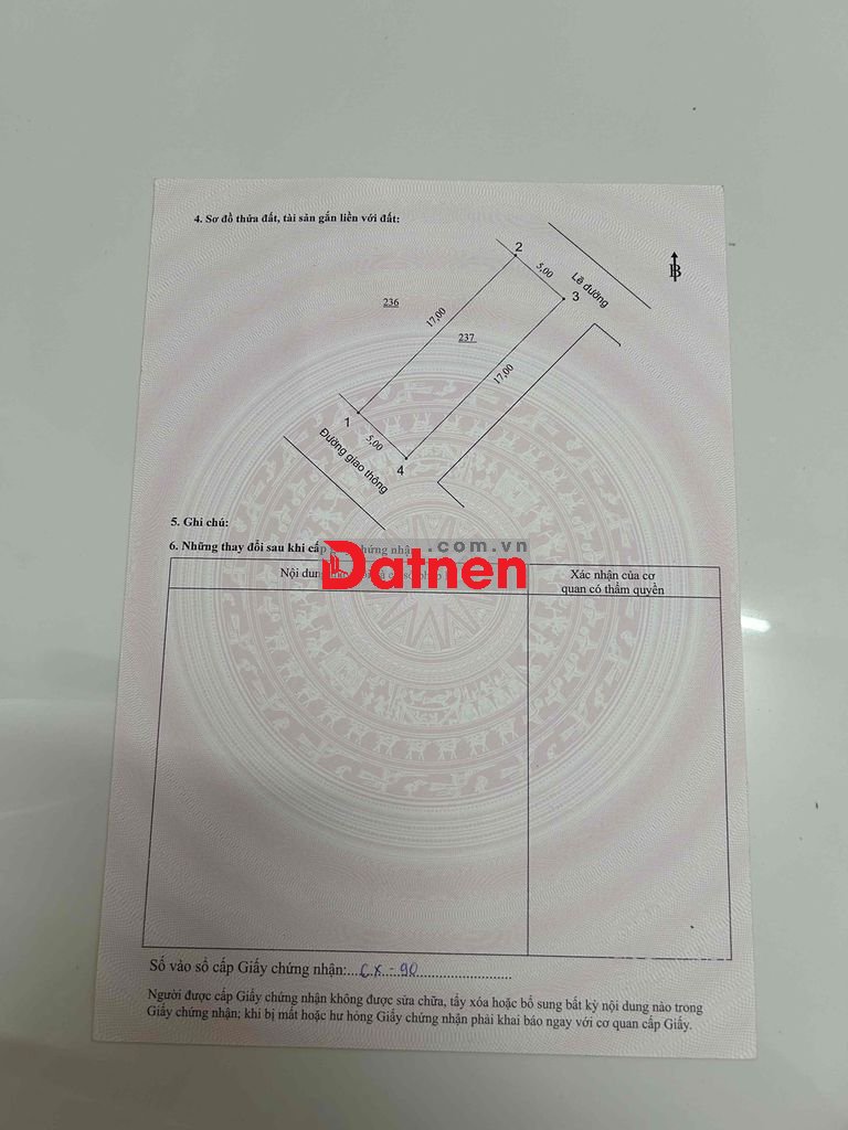 Chính chủ bán lô đất 3 góc mặt tiền cực hiếm