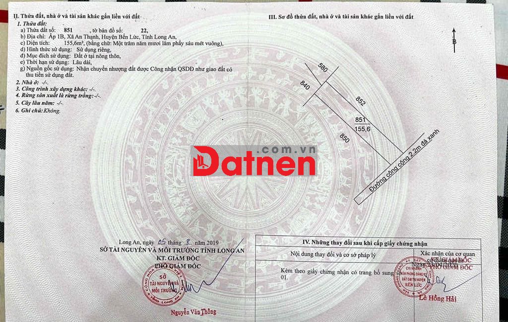 BÁN ĐẤT AN THẠNH GIÁ RẼ
